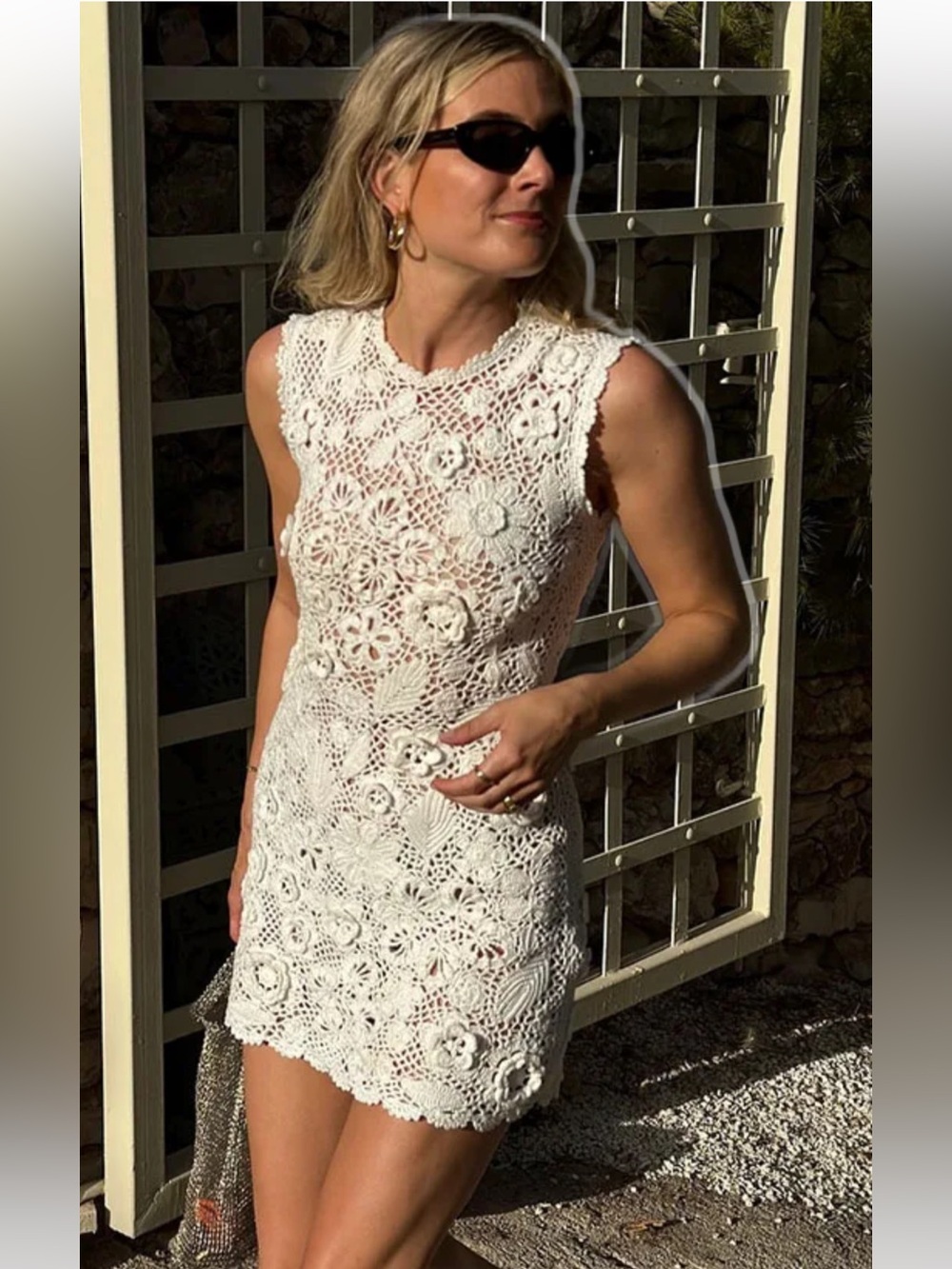 💄Iro
Lace Pattern Mini Dress size M  US 6